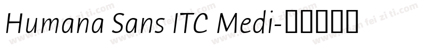 Humana Sans ITC Medi字体转换